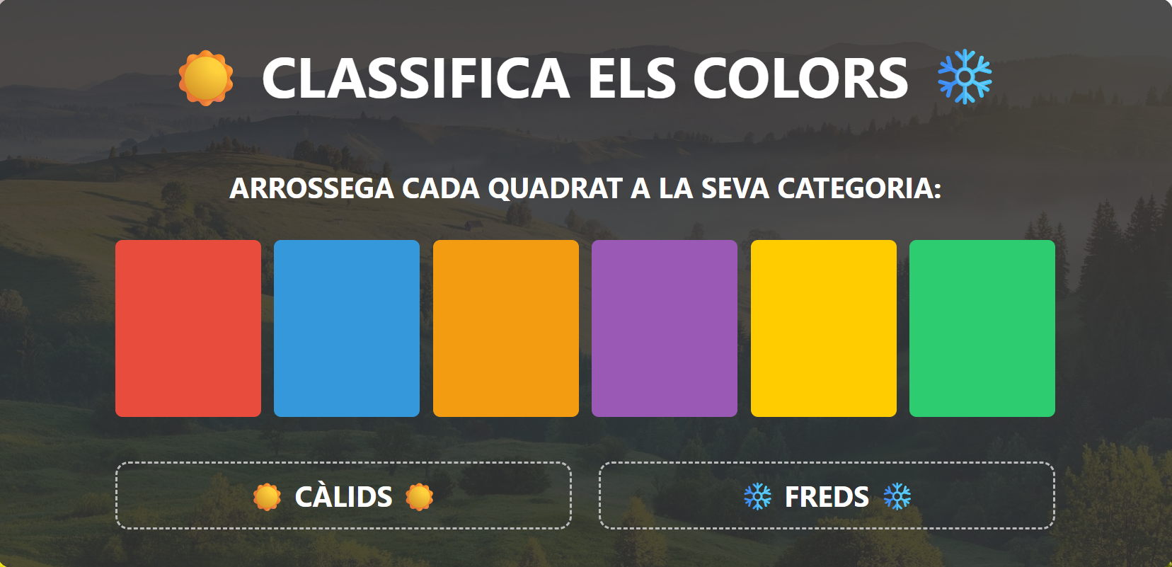Classifica els Colors