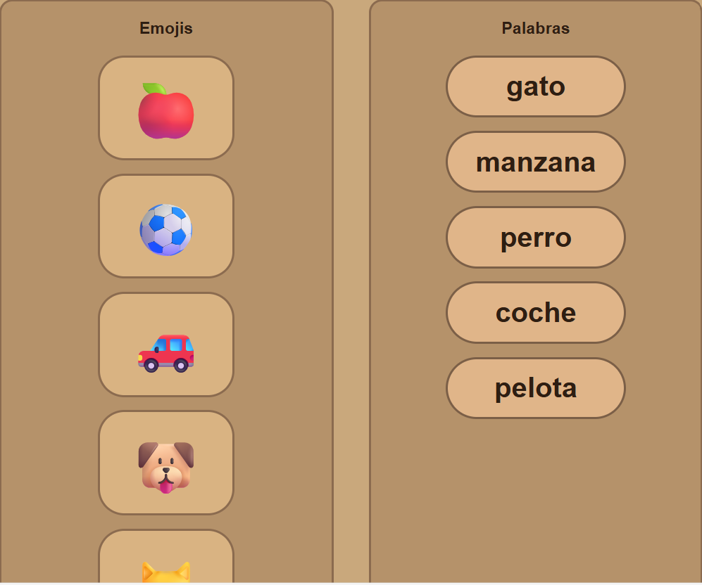 Correspon les paraules